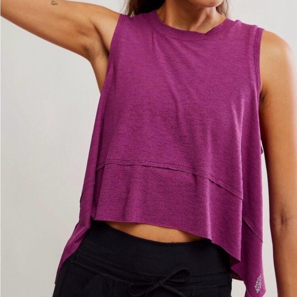 #1007 Free people movement tempo tank Sleeveless in Mulberry. Last one